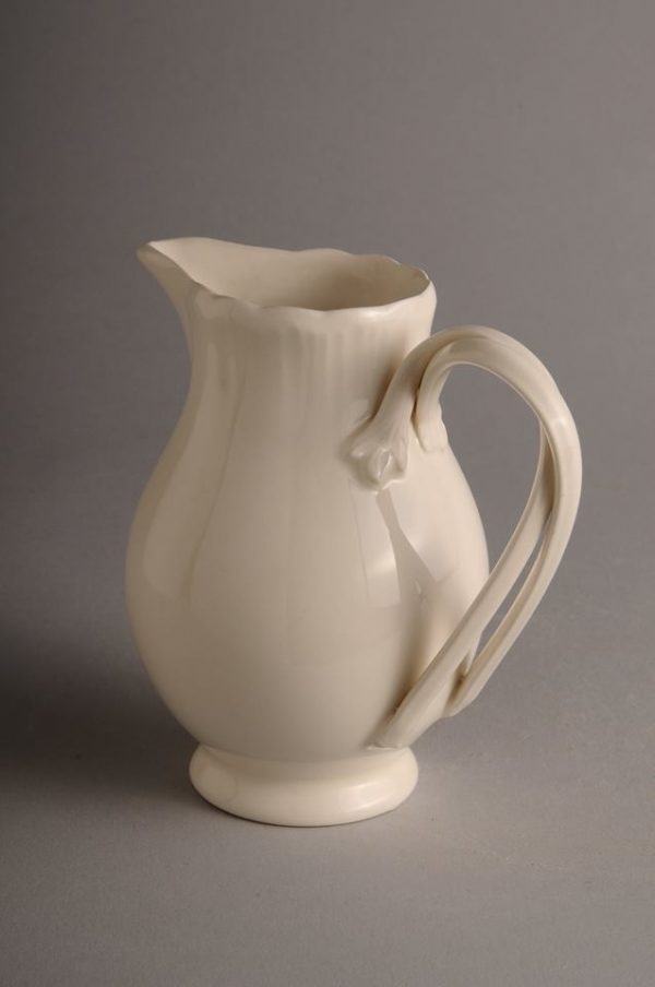 Hartley Greens Leeds Pottery Shell Edge Cream Milk Jug-0