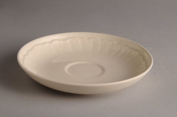 Hartley Greens Leeds Pottery Shell Edge Saucer-0