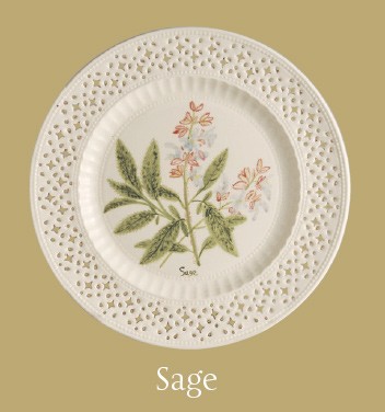 Leeds Pottery Sage Plate-0