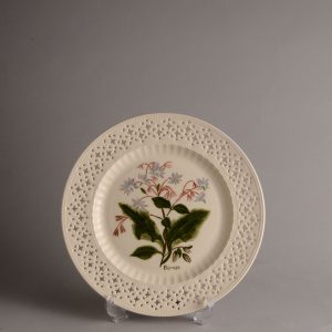 Hartley Greens Leeds Pottery Pierced Borage Plate -0