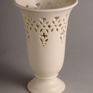 Hartley Greens Leeds Pottery Small Pierced Vase-0