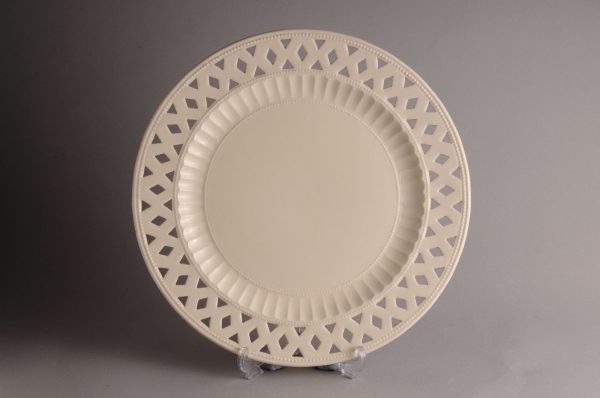 Hartley Greens Leeds Pottery Large Openwork Plate -0