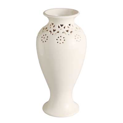 Hartley Greens Leeds Pottery Pierced Flower Vase-0