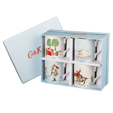 Cath Kidston Boys Larch Set of 4 Mugs Gift Boxed -0