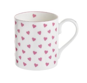 Nina Campbell Pink Heart Mug -0