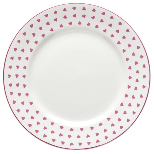 Nina Campbell Pink Heart Dinner Plate -0