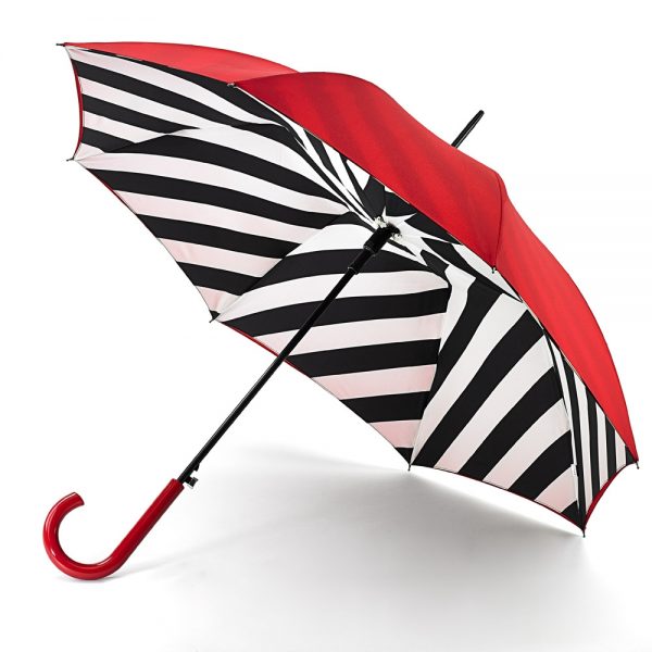 Lulu Guinness Diagonal Stripe Bloomsbury Umbrella -0