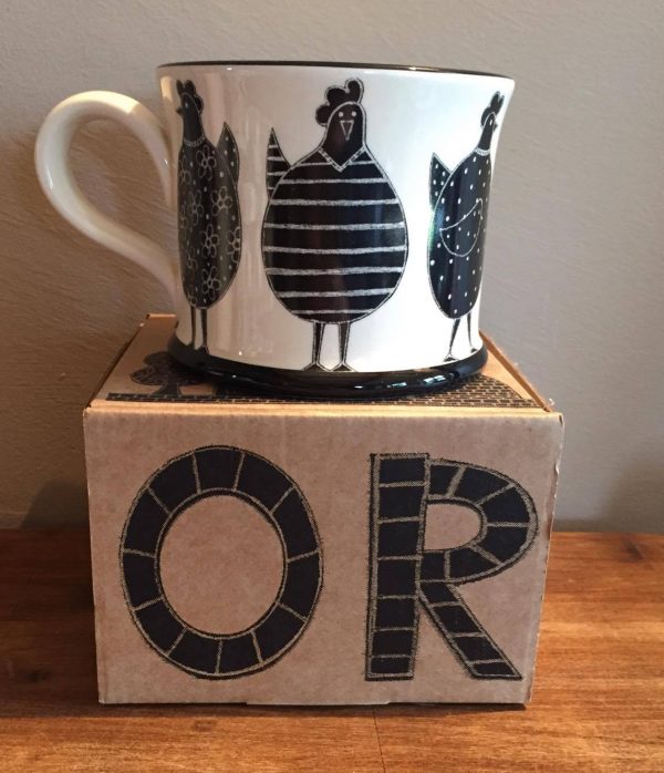 Moorland Pottery Chicken Mug Gift Boxed-0