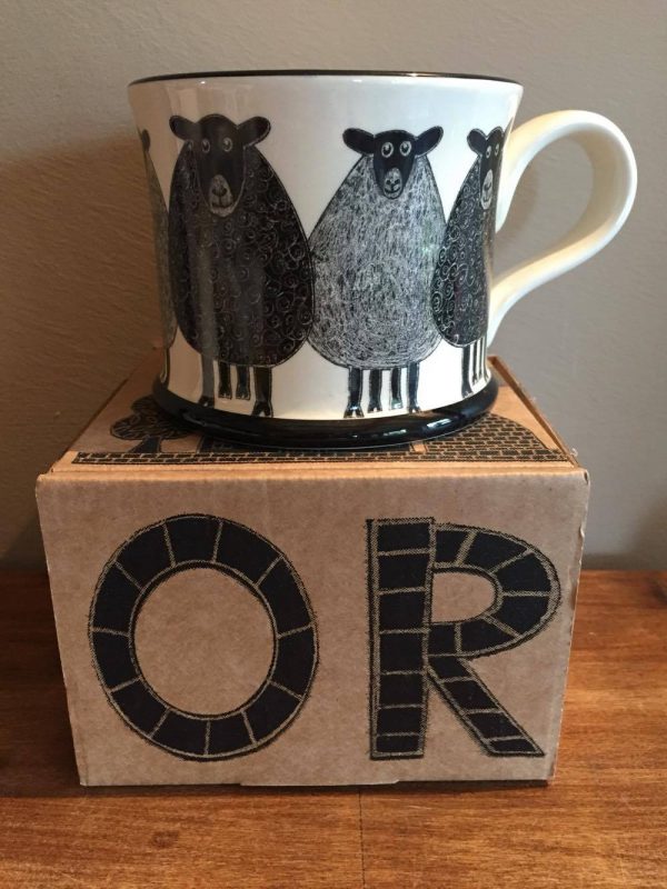 Moorland Pottery Sheep Mug Gift Boxed-1960
