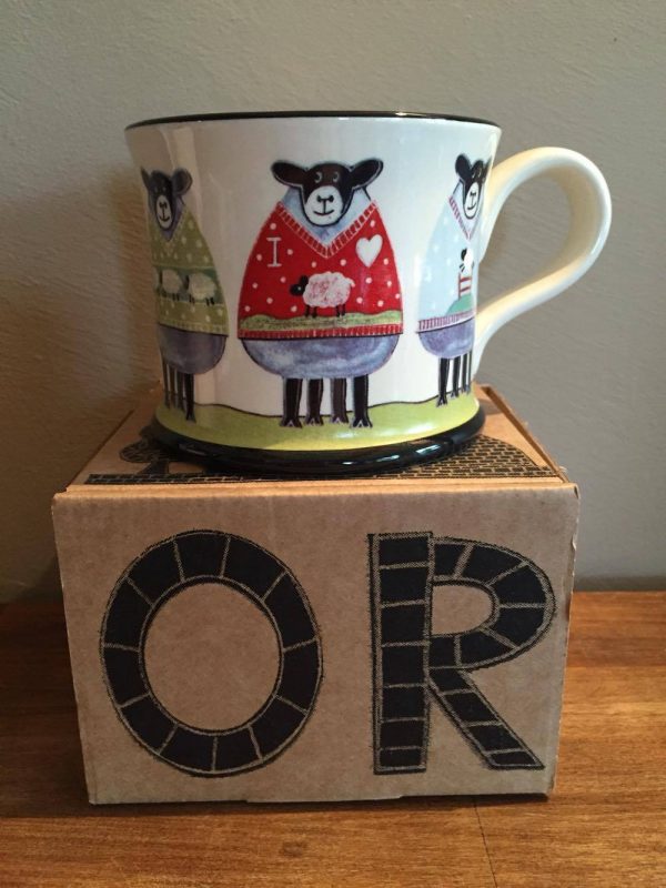 Moorland Pottery Sheep Woolly Jumpers Mug Gift Boxed-1946