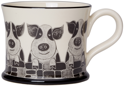 Moorland Pottery Pig Mug