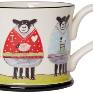 Moorland Pottery Sheep Wooly Jumpers Mug