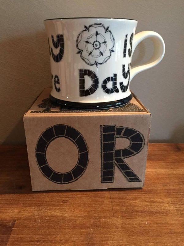 Moorland Pottery 'Every Day Is Yorkshire Day' Gift Boxed Mug-0