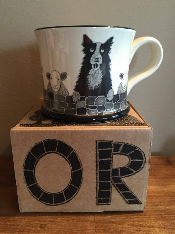 Moorland Pottery Sheepdog Sheep Dog Mug Gift Boxed-0