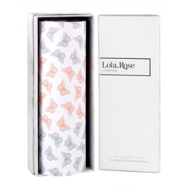 Lola Rose Energising Rock Crystal Scented Drawer Liners Gift Boxed x 6-0