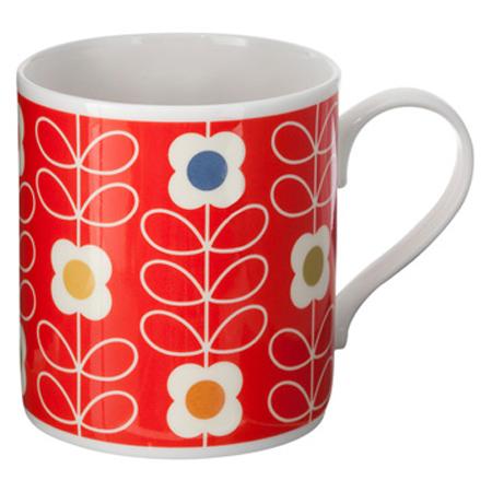 Orla Kiely Stem Flower Poppy Red Mug -0