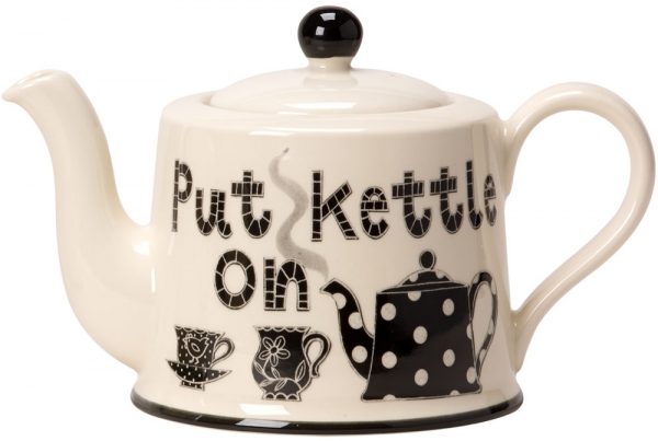 Moorland Pottery Put Kettle On Teapot -0