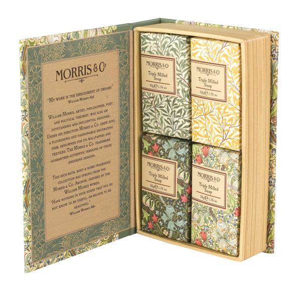 William Morris & Co Golden Lily Guest Soap Collection Gift Boxed-0