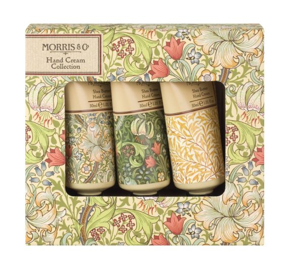 William Morris & Co Golden Lily Set Of 3 Hand Creams Gift Boxed-0