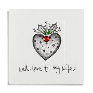 Janie Wilson Wife Heart Christmas Card-0