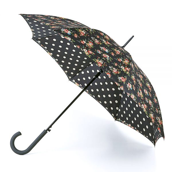 Cath Kidston Kingswood Rose Charcoal Bloomsbury Umbrella -0