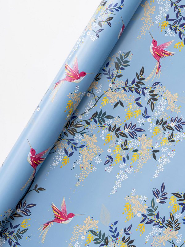 sara miller hummingbird gift wrap