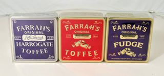 Farrah's Of Harrogate Set Of 3 Fudge & Toffee Tins-0