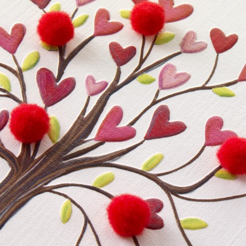 Janie Wilson Happy Anniversary Heart Tree Card-1660