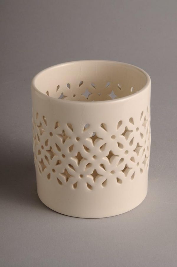 Hartley Greens Leeds Pottery Pierced Candle Burner-0