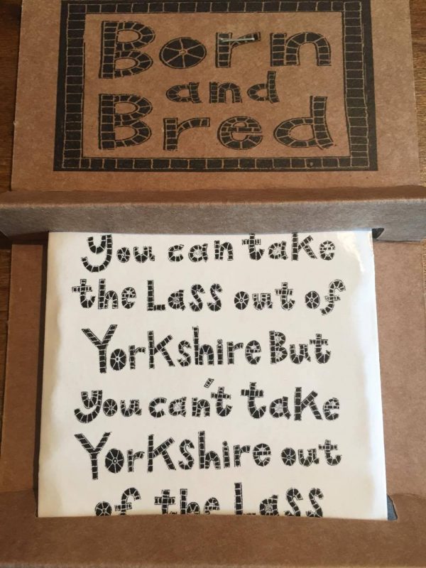 Moorland Pottery Lass Out Of Yorkshire Coaster-0