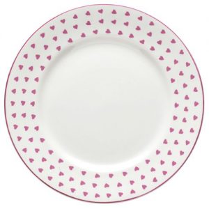 Nina Campbell Pink Heart Tea Plate -0