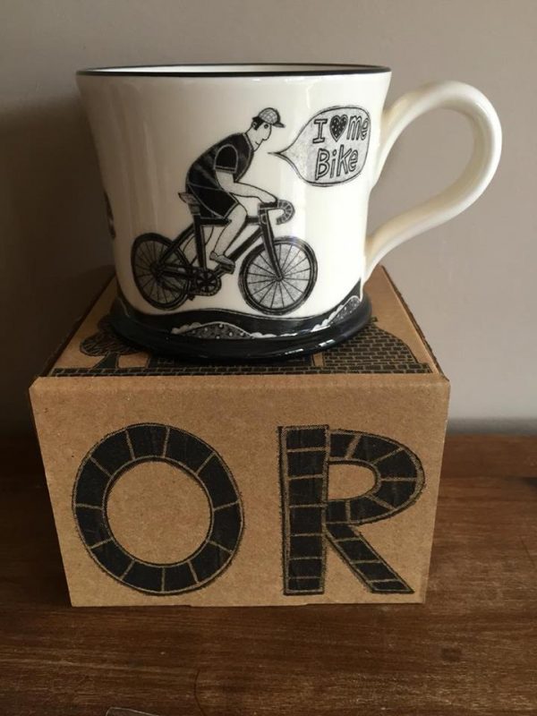 Moorland Pottery I Love Me Bike Mug Gift Boxed-2021