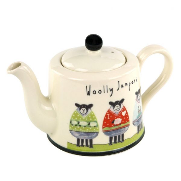 Moorland Pottery Sheep Woolly Jumpers Teapot Tea Pot Gift Boxed-0