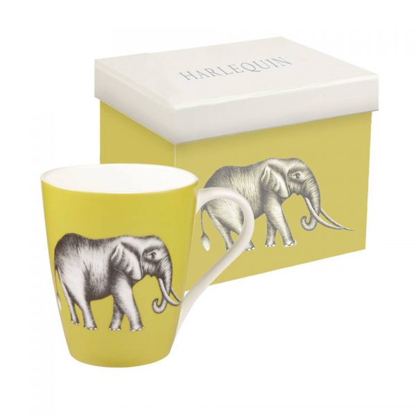 Harlequin Savanna Elephant Gooseberry Mug-0