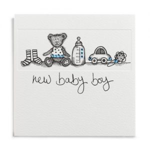 Janie Wilson New Baby Boy Card-0