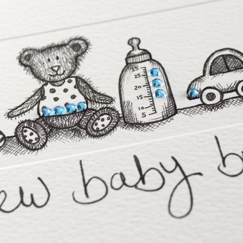 Janie Wilson New Baby Boy Card-2167