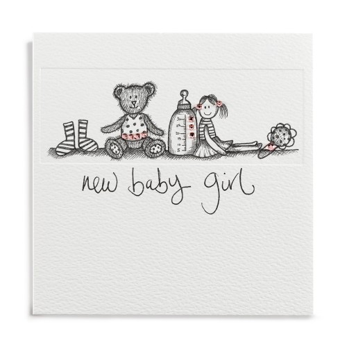 Janie Wilson New Baby Girl Card-0