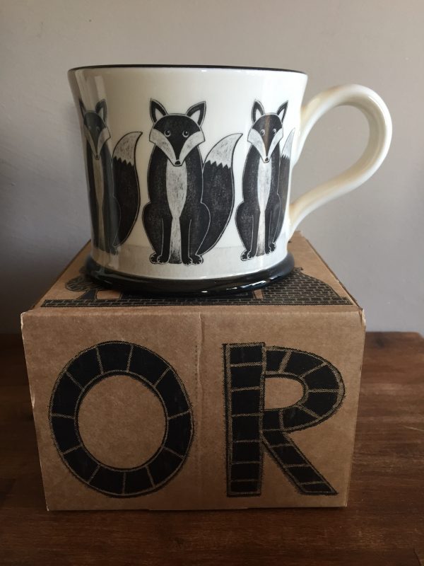 Moorland Pottery Fox Mug Gift Boxed-0