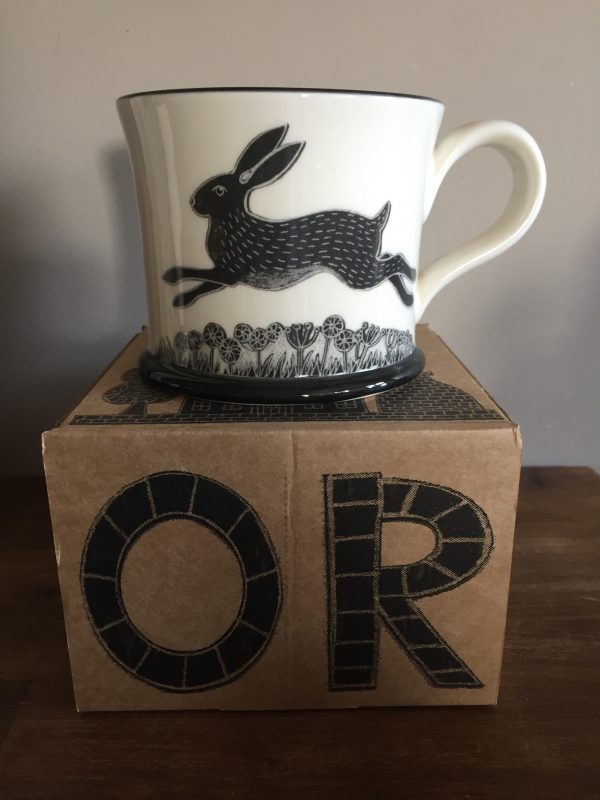 Moorland Pottery Hare Rabbit Mug Gift Boxed-0