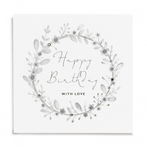 Janie Wilson Happy Birthday With Love Flower Card-0