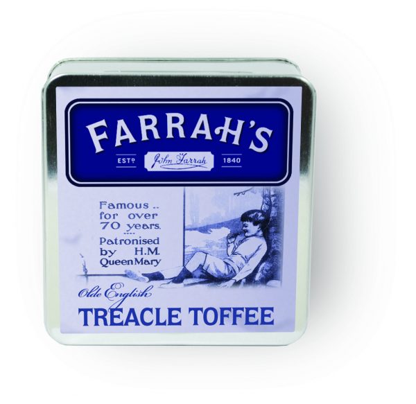 Farrah's of Harrogate Original Toffee Flat Tin 100g-2229