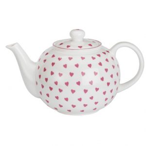 Nina Campbell Large Pink Heart Teapot-0