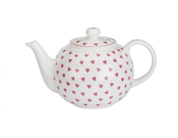 Nina Campbell Large Pink Heart Teapot-0