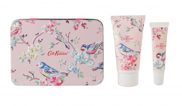 Cath Kidston White Clover & Matcha Tea Hand & Lips Set in Tin-0