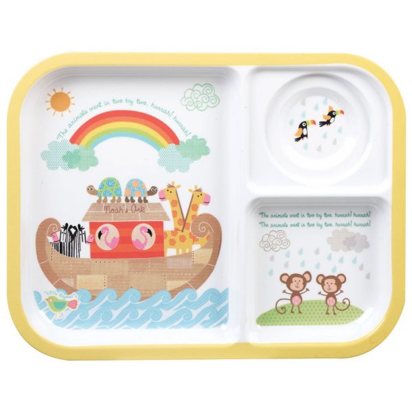 Little Rhymes Noah's Ark Melamine Tray & Cup Set-2281