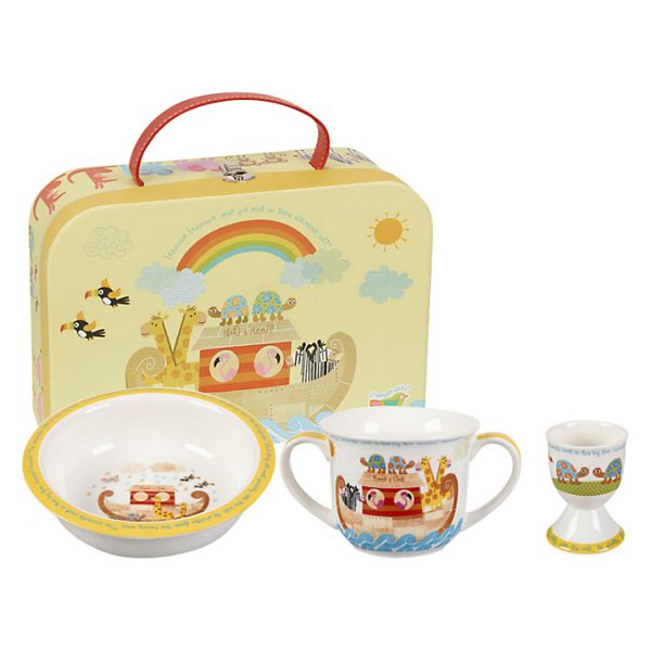 Little Rhymes Noah's Ark Egg Cup, Bowl and Mug Gift Boxed Set-0