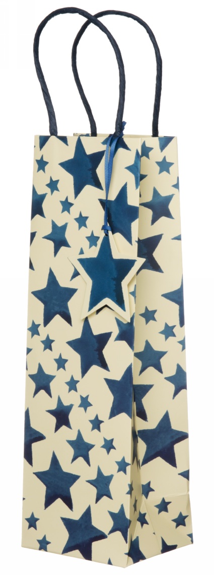 Emma Bridgewater Blue Stars Bottle Gift Bag-0