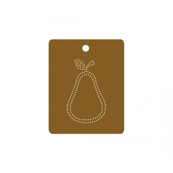 Orla Kiely Scribble Pear Gift Tag x 5-0