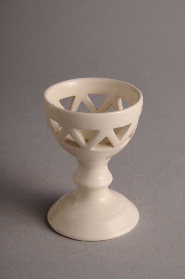 Hartley Greens Leeds Pottery Openwork Egg Cup-0