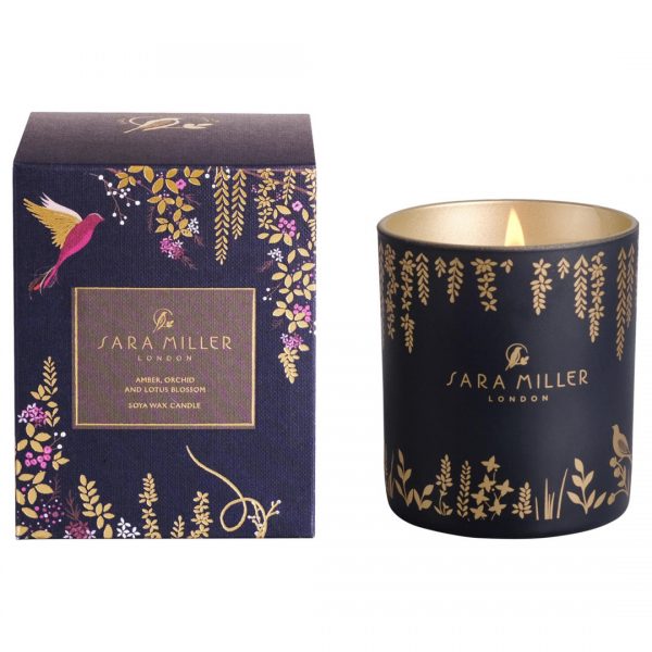 Sara Miller Amber, Orchid and Lotus Blossom Scented Candle-0